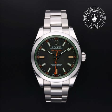 certified pre owned rolex milgauss|rolex milgauss for sale 2022.